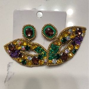 Mardi Gras earrings new